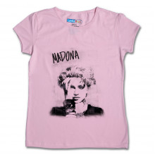 Women Round Neck Pink Tops - maddona